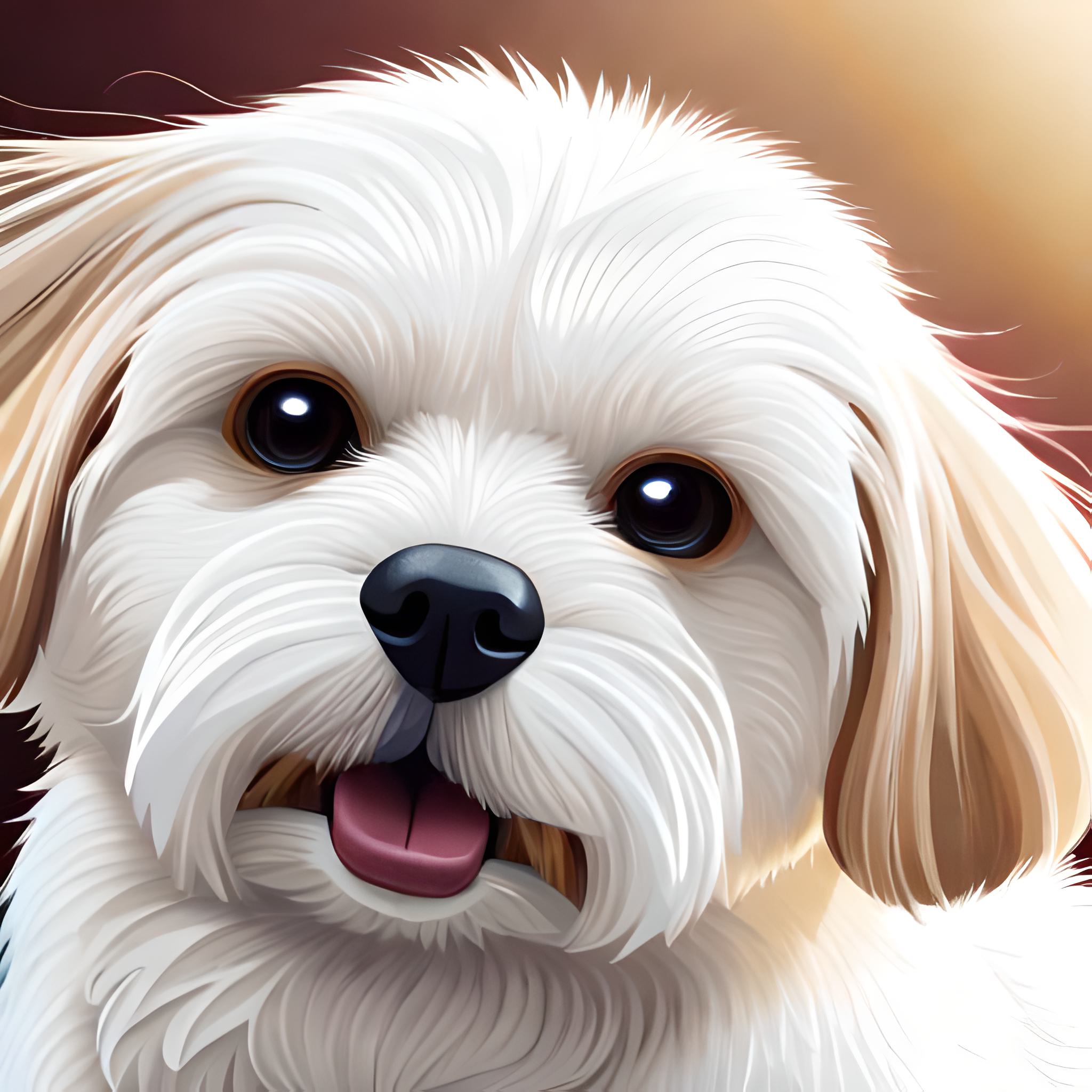 Bichón maltés feliz